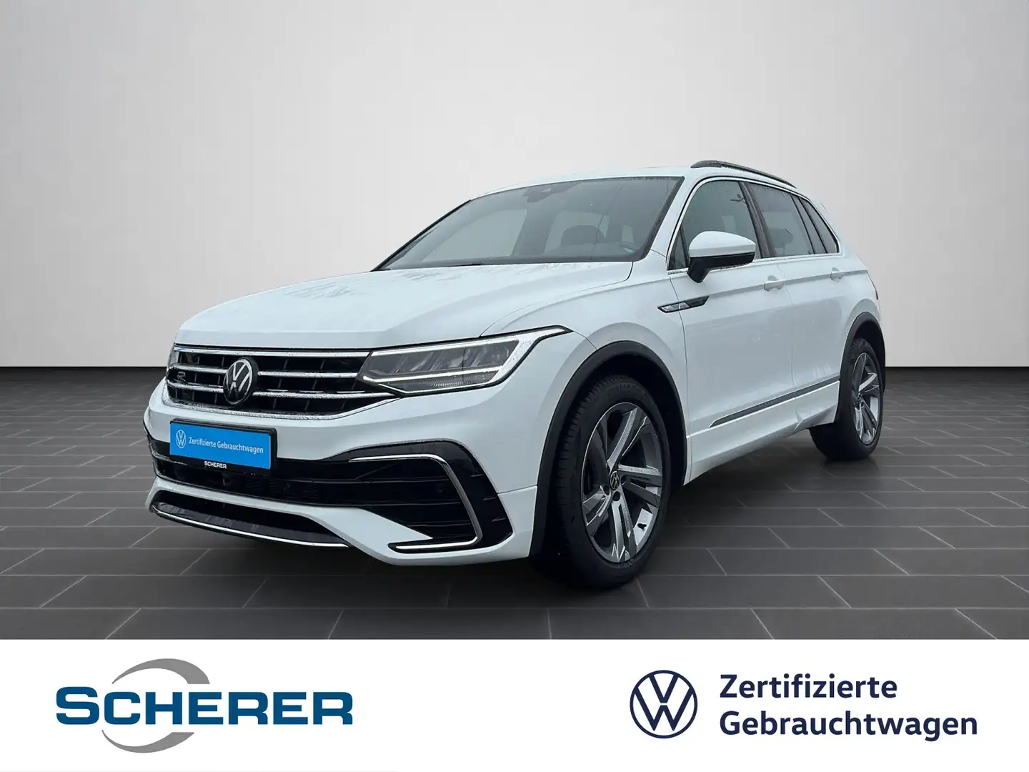 Volkswagen Tiguan R line 2.0 TDI DSG LED NAVI PANO RFK Weiß - 1