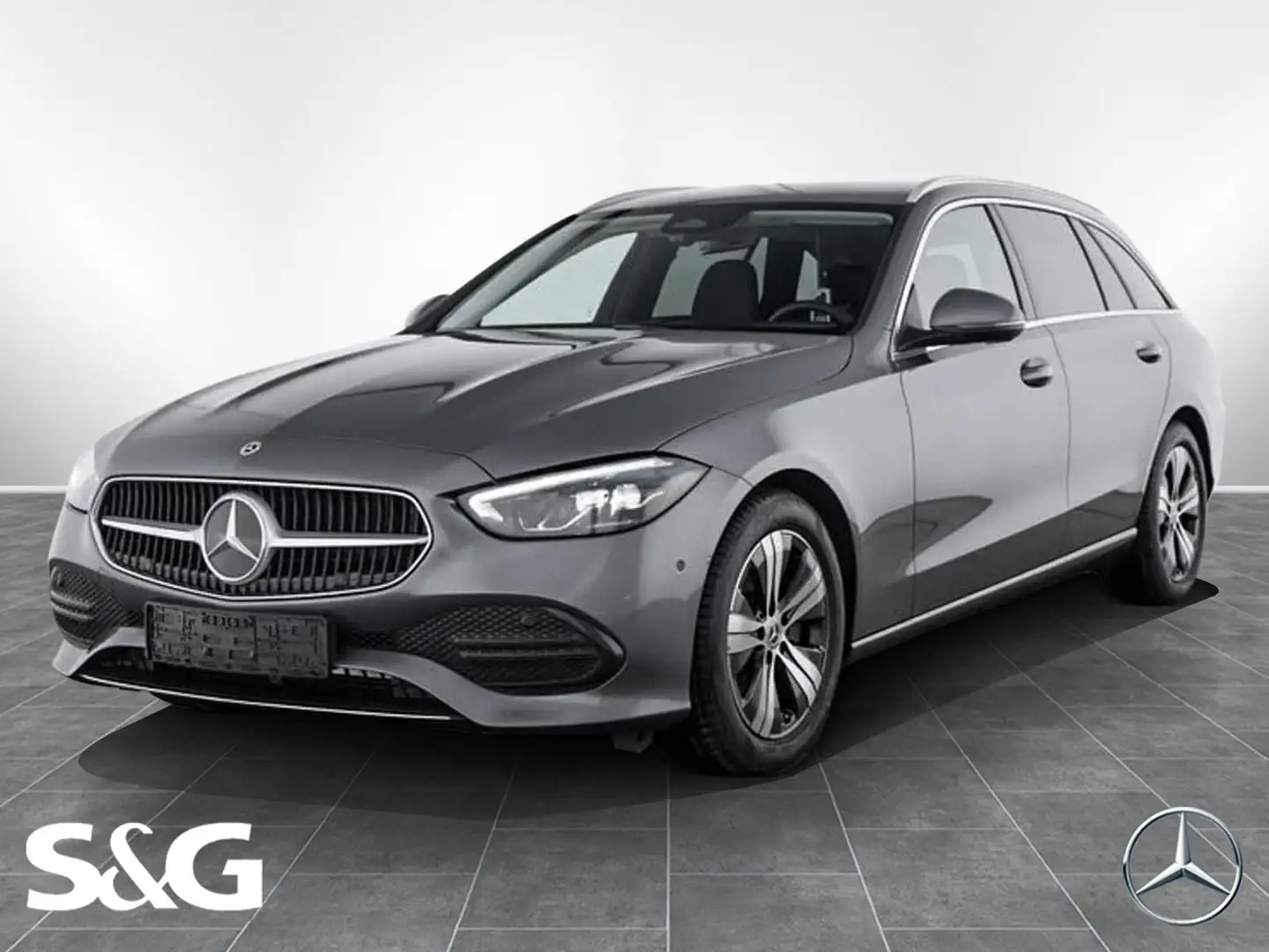 Mercedes-Benz C 220 d T AVANTGARDE MBUX+RüKam+AHK+LED+Totwink Grau - 1