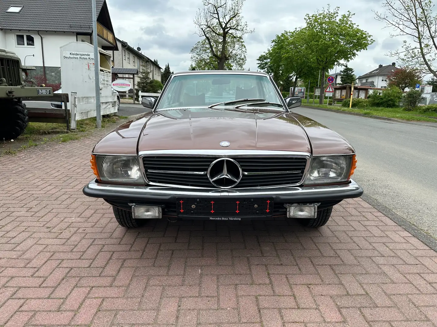 Mercedes-Benz SLC 280 Oldtimer Klima Schalter Leder HU AU 06/2025 Braun - 2