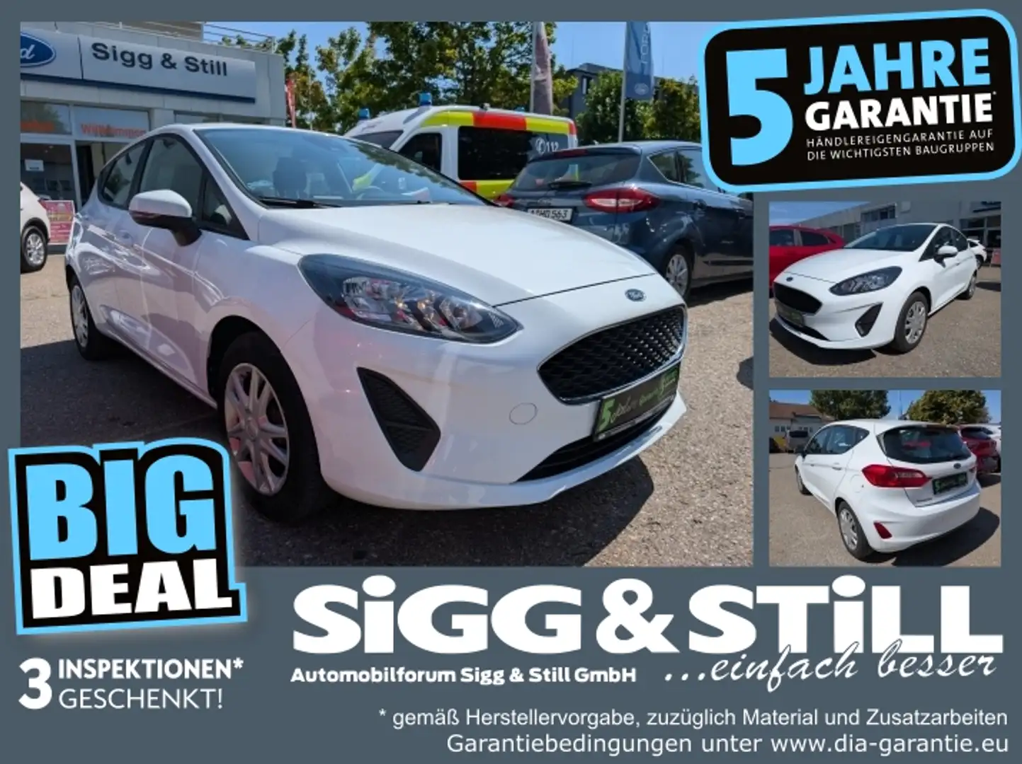 Ford Fiesta 1.1 Cool&Connect NAVI*KLIMA*SPUR*PDC*TEMP Blanc - 1