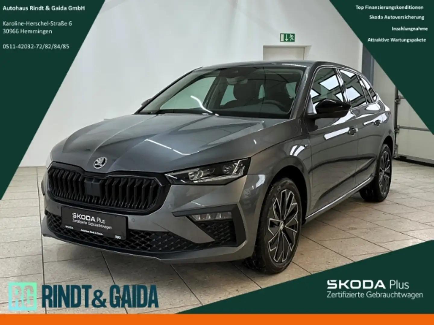 Skoda Scala 1.0 TSI DSG Drive Matrix Navi SHZ Kamera Grau - 1