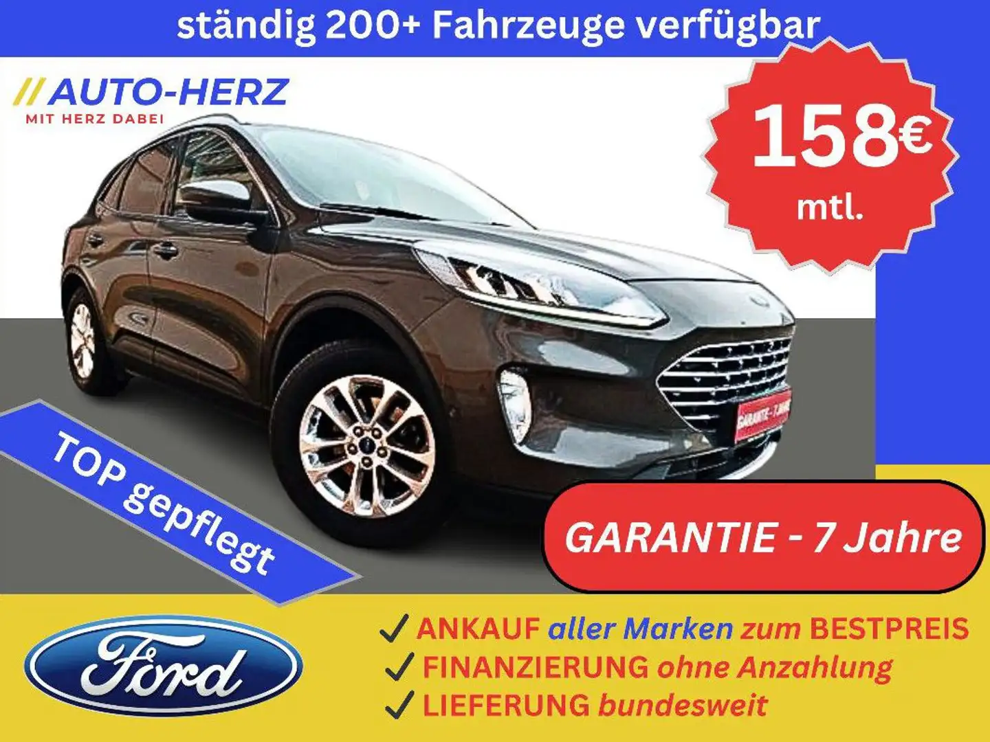Ford Kuga Titanium Sitz&Lenkradh+AHK+Klimaau+AHK+Navi Gris - 1