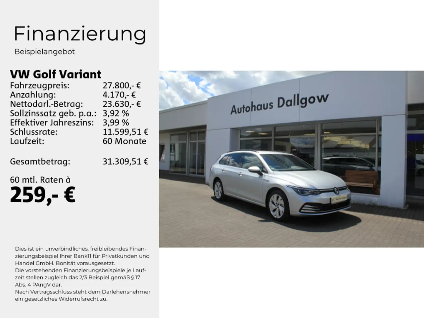 Volkswagen Golf Variant Style 1.5 eTSI (150 PS) LED+PDC Silber - 2