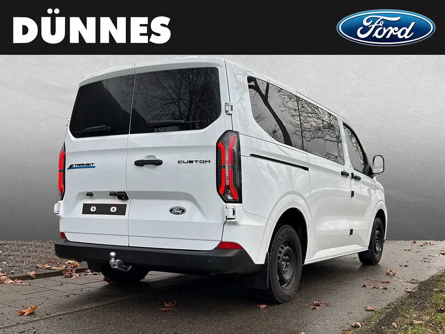 Ford E-Transit Custom Kombi L1H1 218 PS HA Trend Blanc - 2