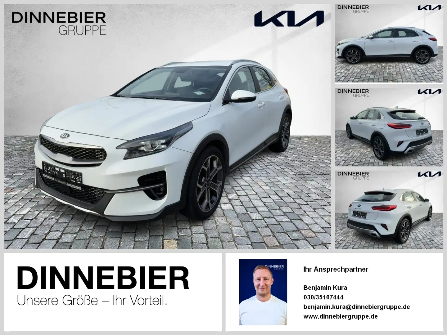 Kia XCeed 1.5T Spirit LED+Navi+Kamera+Keyless+SHZ Blanc - 1