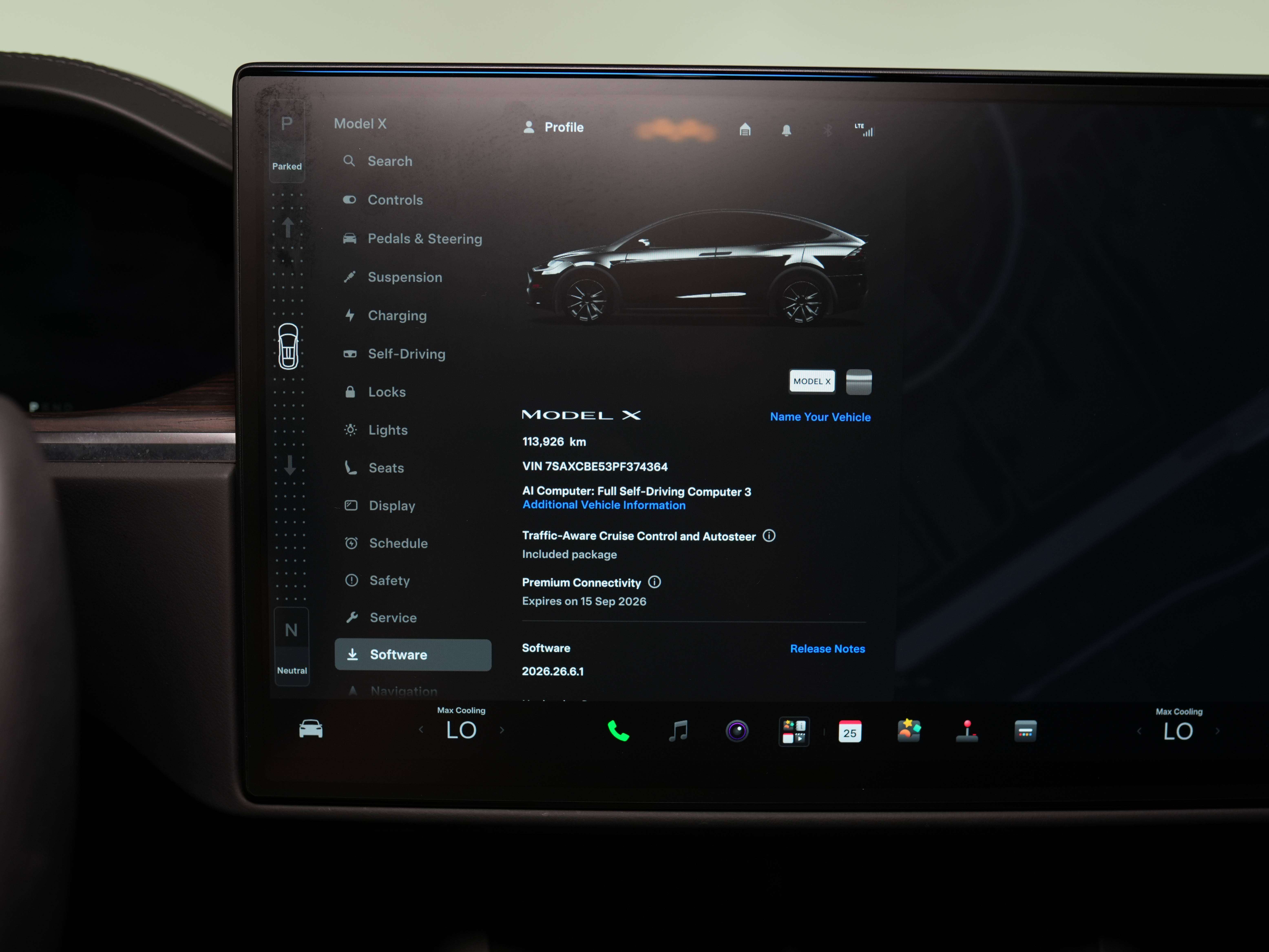 used 2023 Tesla Model X car, priced at $85,900