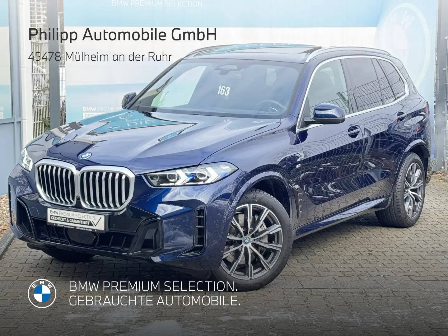 BMW X5 xDrive50e M Sport h&k PANO AHK Autobahnas 360° Blau - 1
