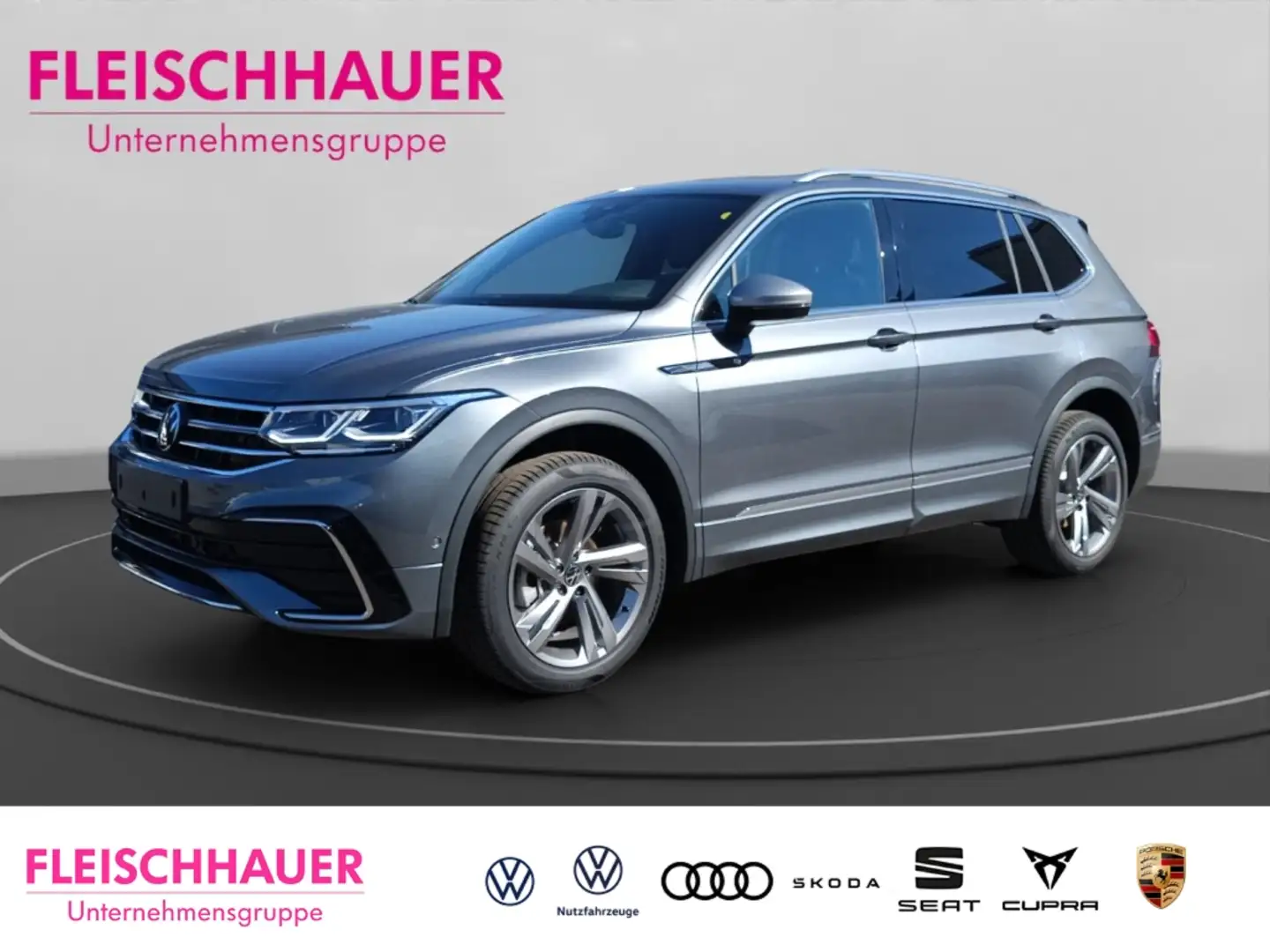 Volkswagen Tiguan Allspace 4Motion R-Line EU6d 2,0 l TDI LED AHK Navi Rückfah Grau - 1