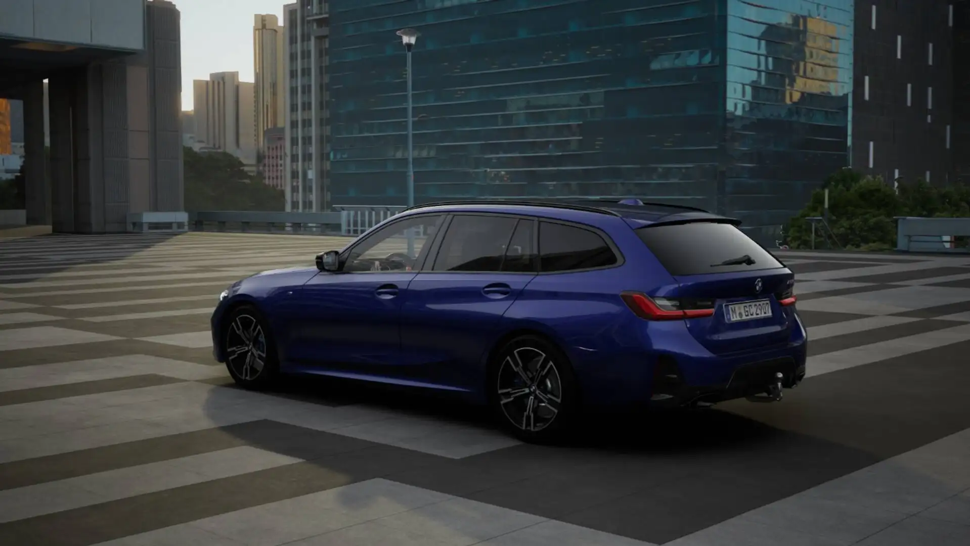 BMW 340 Mi xDrive Touring PanoSD AHK Sportlkg. HiFi Bleu - 2