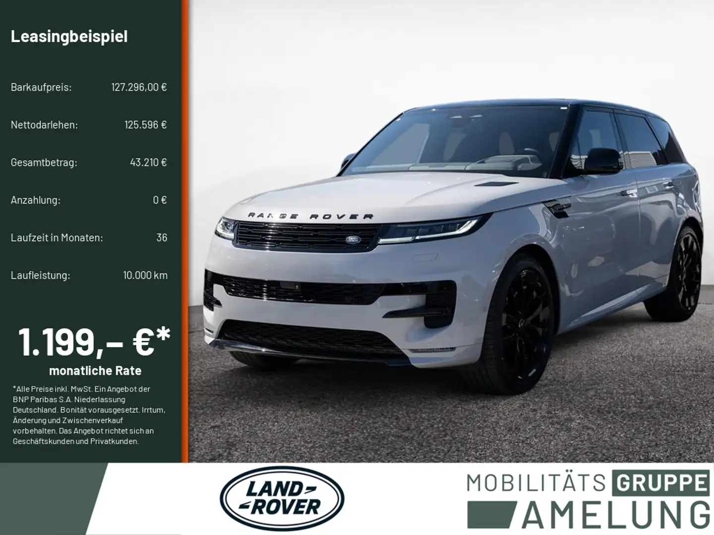 Land Rover Range Rover Sport D300 Dynamic HSE PANO 360° Grigio - 1