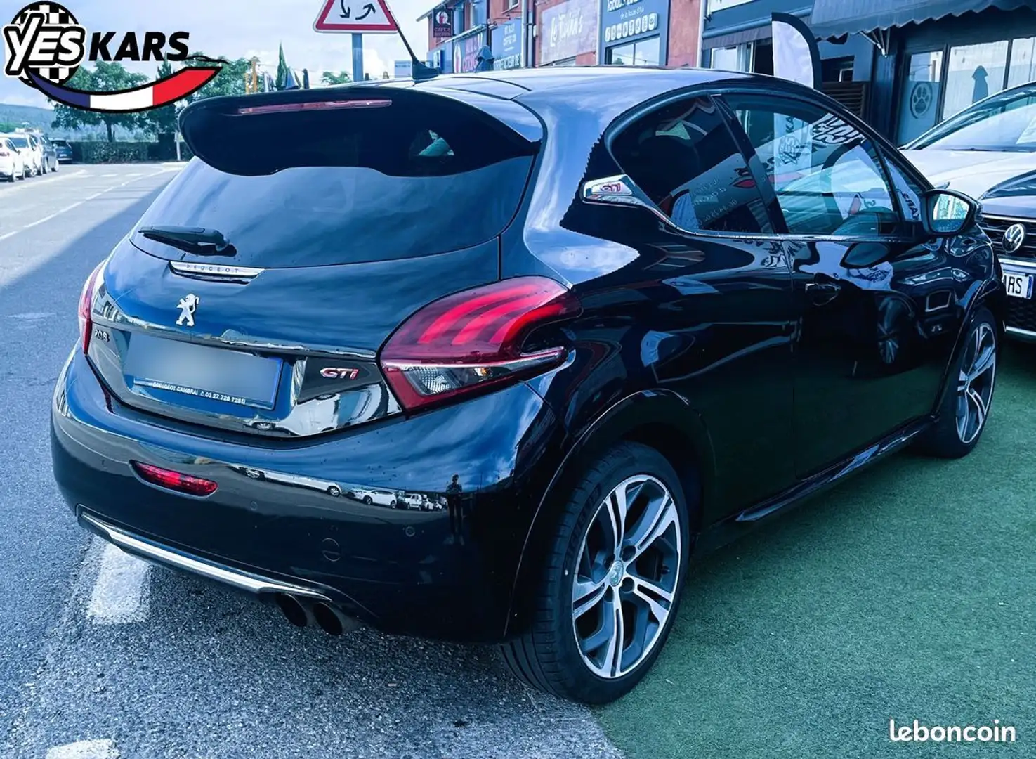 Peugeot 208 1.6 THP 200ch GTI 3p-CARNET A JOUR-MOTEUR CHAINE Schwarz - 2