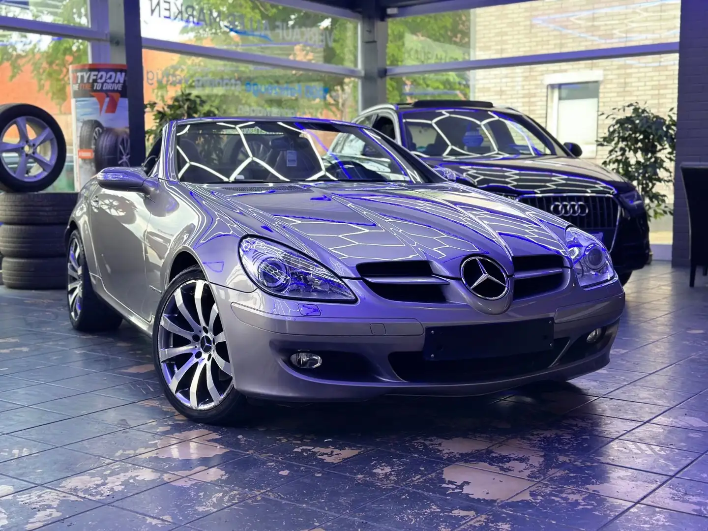 Mercedes-Benz SLK 200 Roadster Kompressor*HU/AU*H&K*KLIMA*SHZ* Silber - 1