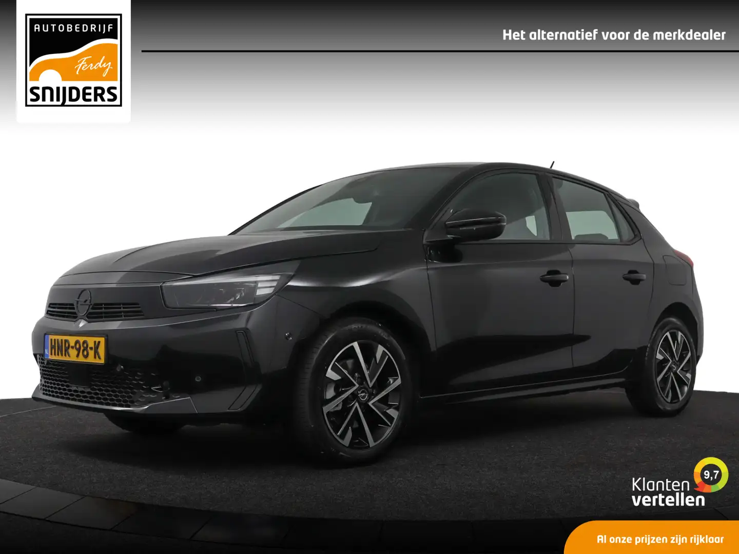 Opel Corsa 1.2 Turbo Black | NIEUWE AUTO - FABRIEKSGARANTIE | Zwart - 1