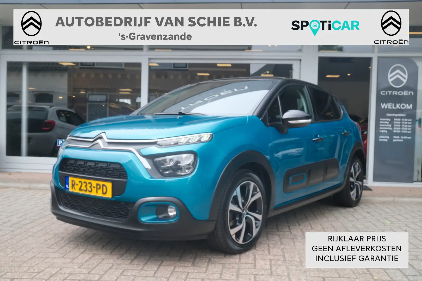 Citroen C3 PT 110 Shine Automaat-6 Navi | Camera | Sensoren | Blauw - 1
