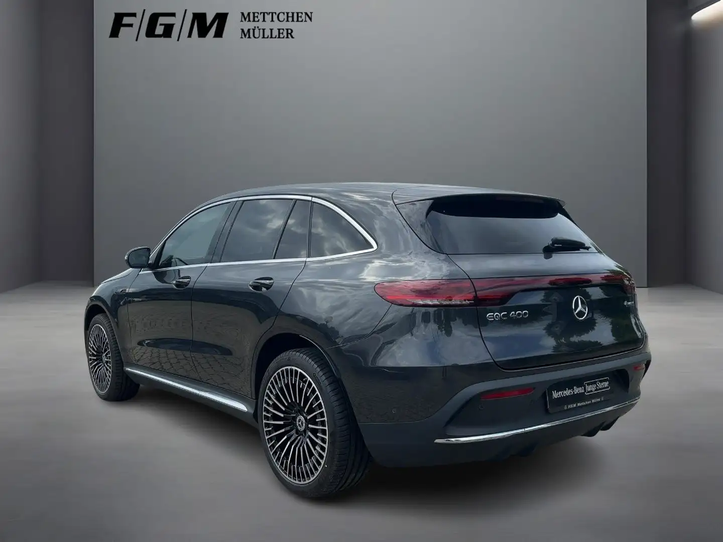Mercedes-Benz EQC 400 EQC400 4M AMG Line MBeam|TWA|360|Sitzhz|360|Kam Grijs - 2