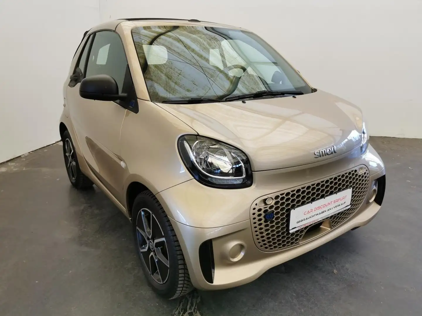 smart forTwo EQ Cabrio-1.Hand-Sitzheizung-Klima-DAB- Beige - 2