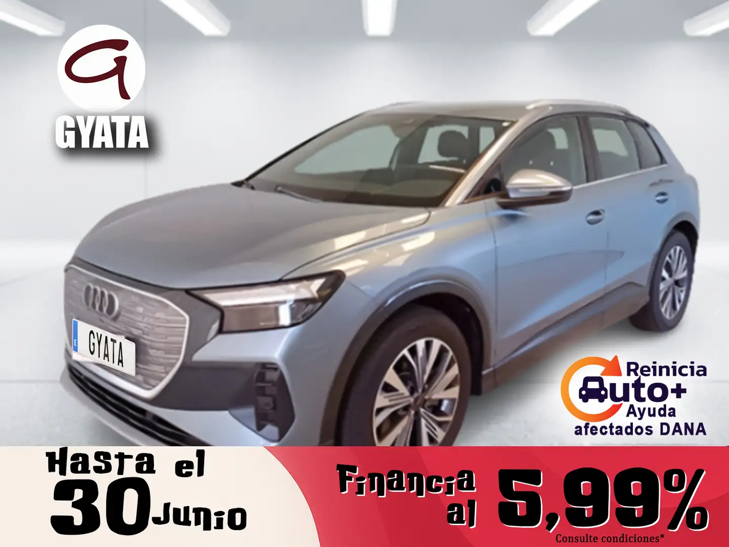 Audi Q4 e-tron 40 Advanced 82KWh Plateado - 1