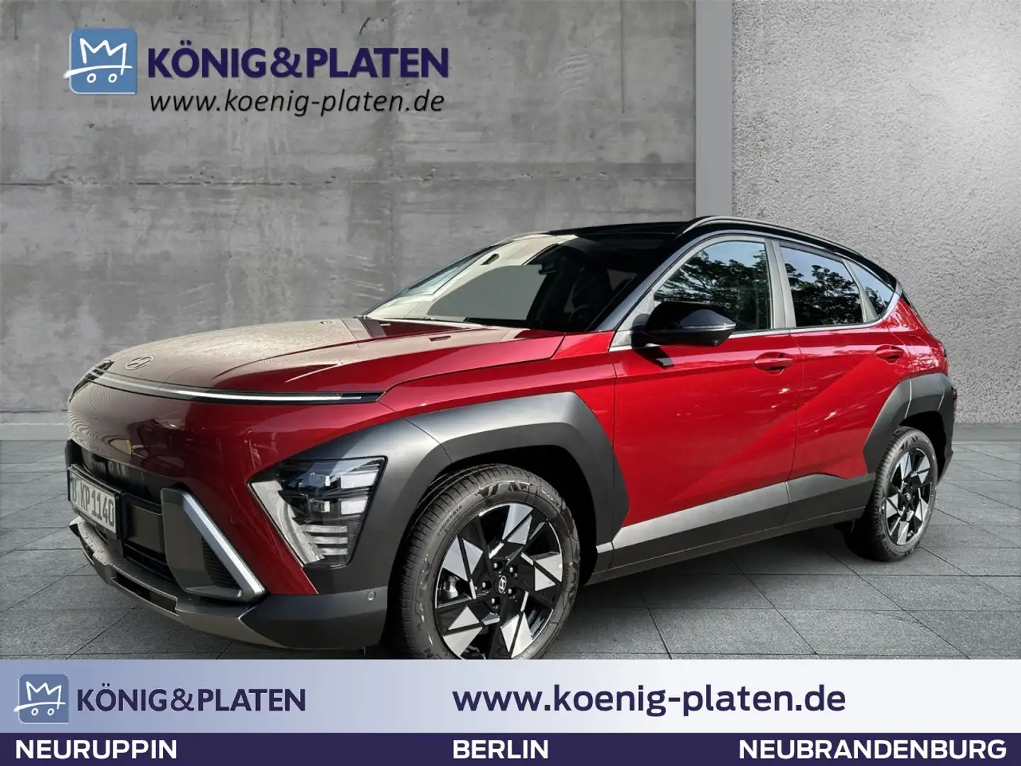 Hyundai KONA SX2 1.6 T-GDi (198PS) 7-DCT 2WD PRIME MJ24 Navi Rood - 1