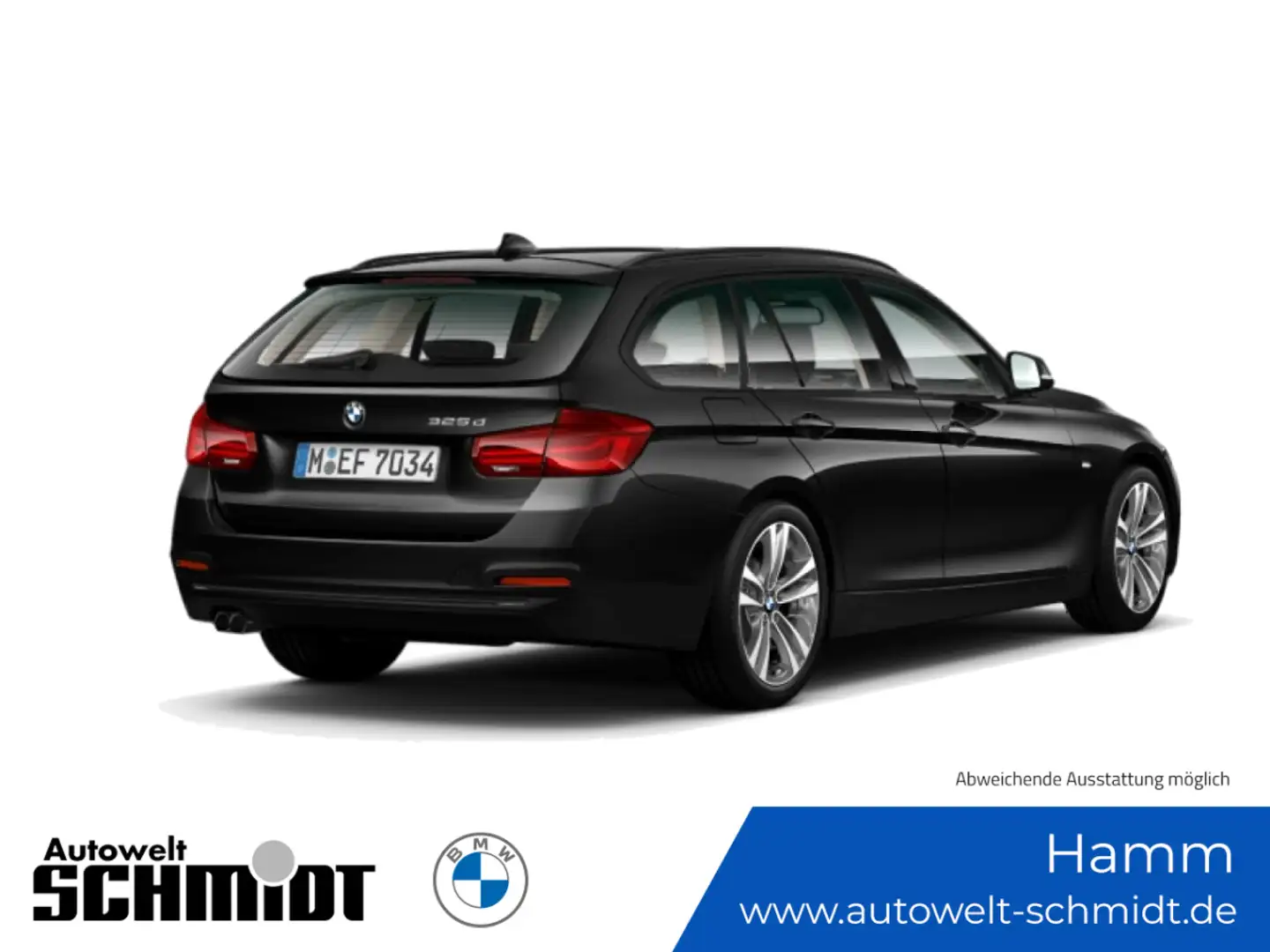 BMW 325 d Touring Sport Line + GARANTIE Schwarz - 2