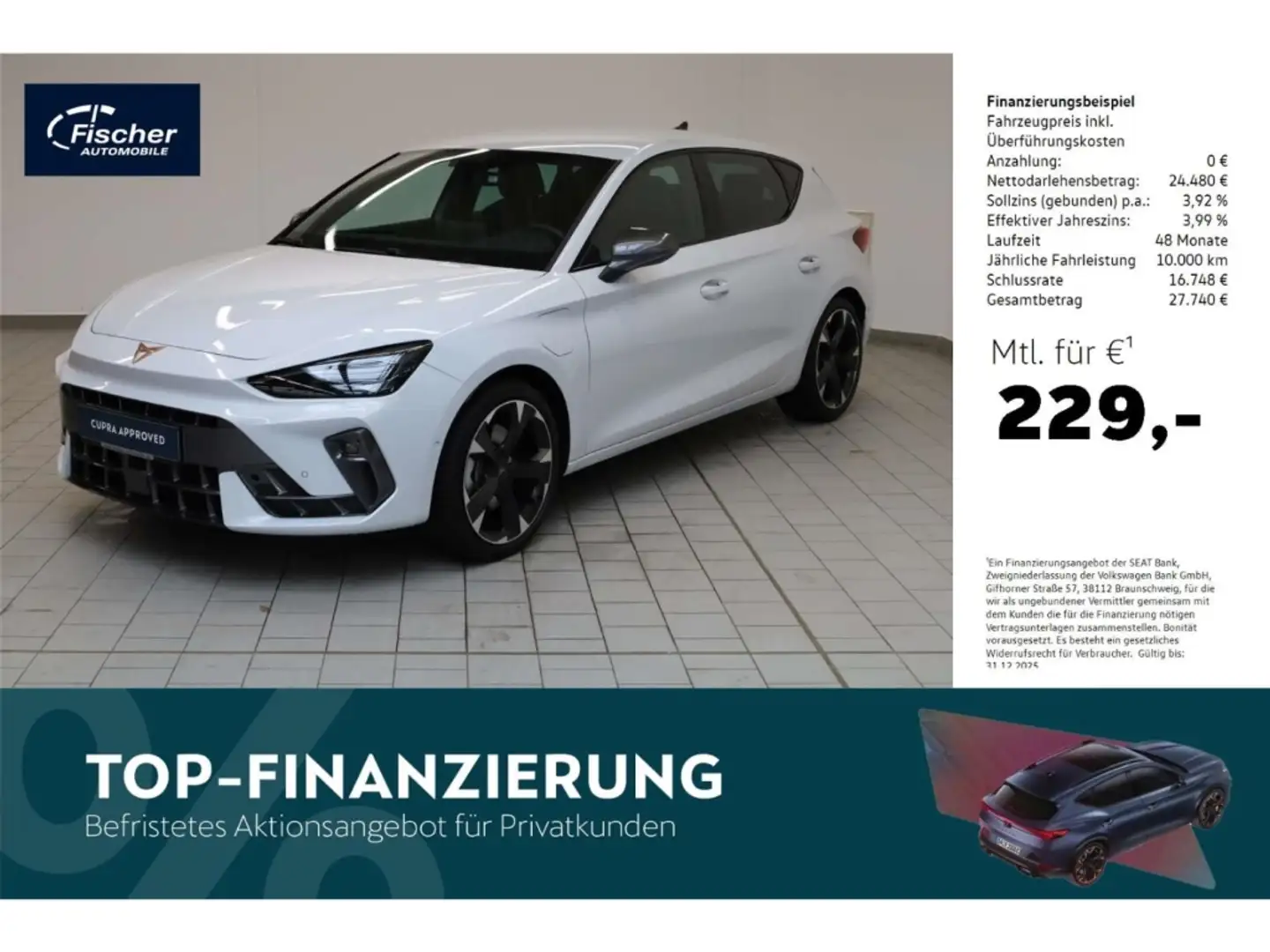 CUPRA Leon 1.5 DSG eHybrid NAV/ACC/KESSY/KAMERA Weiß - 1