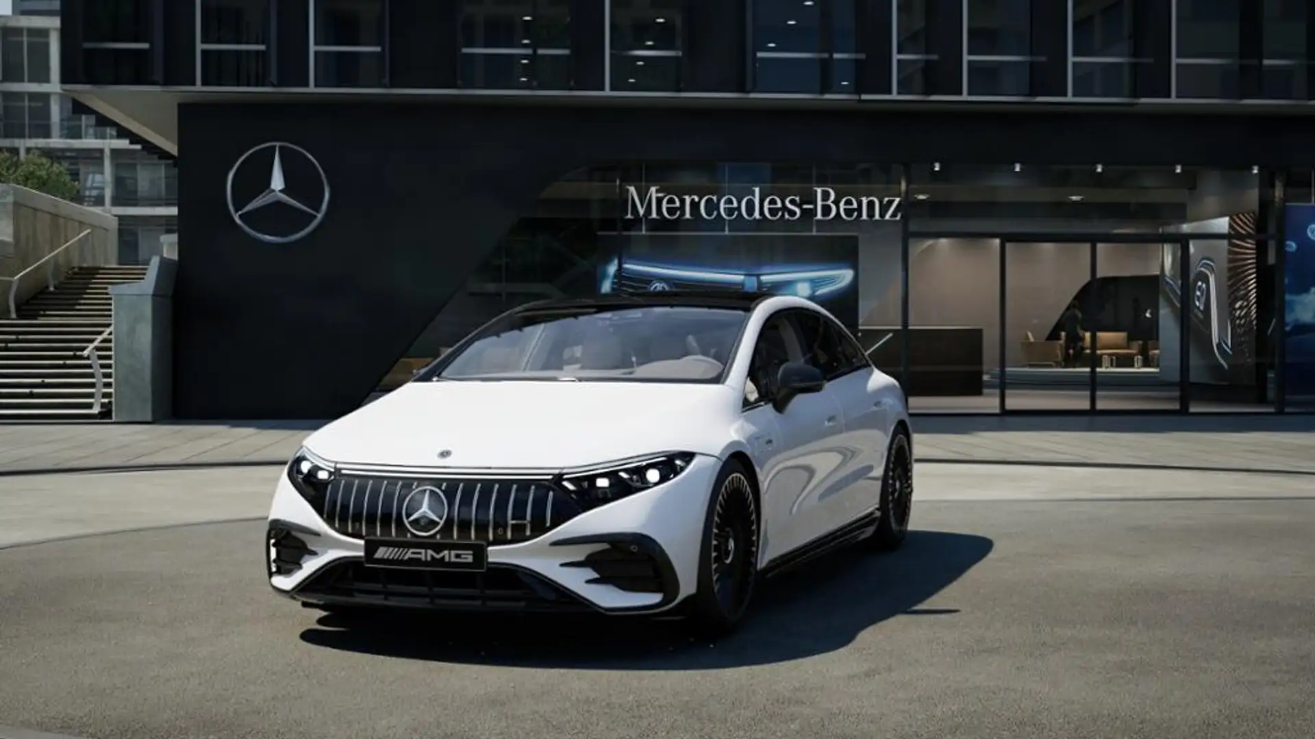 Mercedes-Benz EQS 53 AMG 4Matic+ 360 ACC AUT Bel.Sitz HUD Kam. Blanc - 1