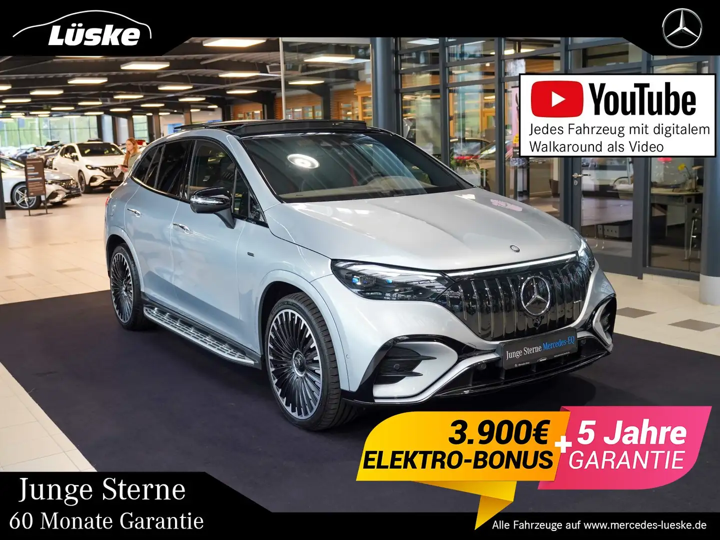 Mercedes-Benz EQE 53 EQE 53 AMG 53 4M Night I+II Hinterachslenkung Pano Срібний - 1