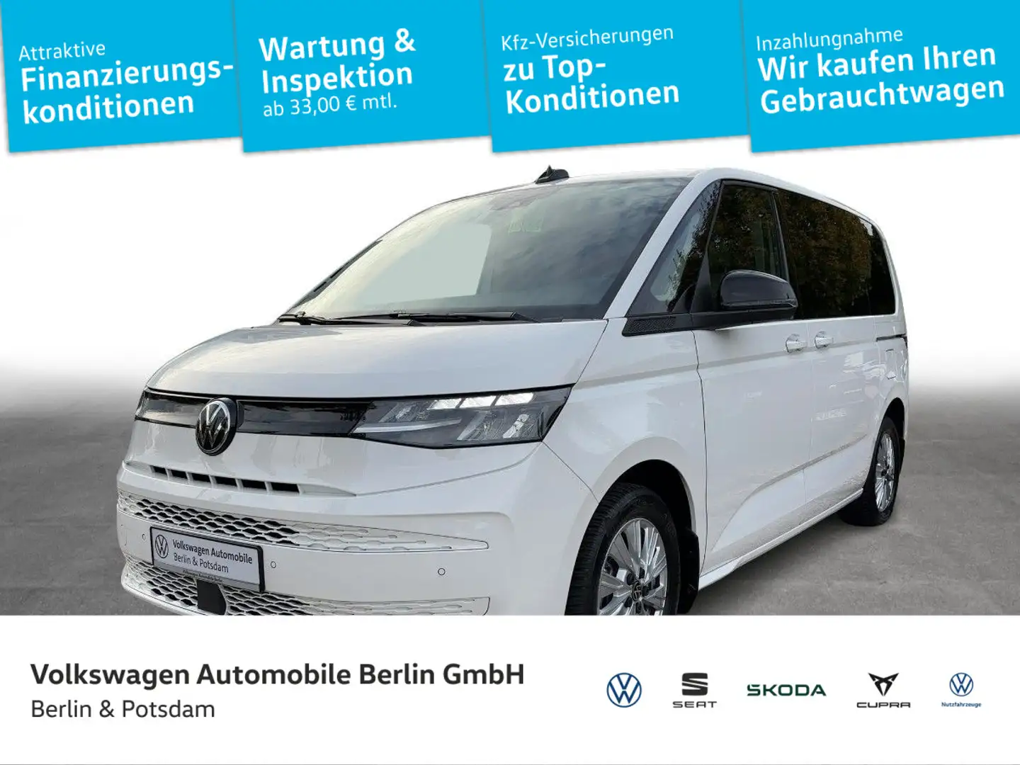 Volkswagen T7 Multivan 2.0TDI DSG STHZG NAVI AHK LED 6-Sitze Blanc - 1