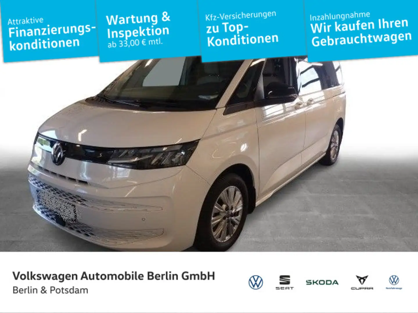 Volkswagen T7 Multivan 2.0TDI DSG STHZG NAVI AHK LED 6-Sitze Weiß - 1