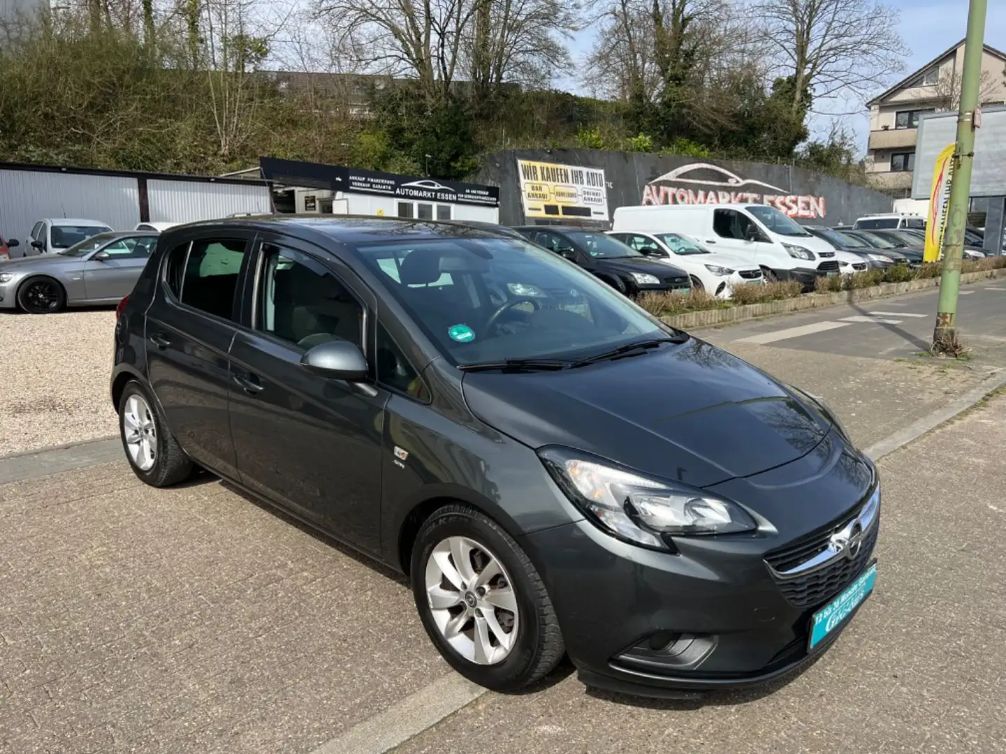 Opel Corsa E Active*TÜV NEU*KLIMA*2 HAND*GARAGENWAGEN Grau - 1