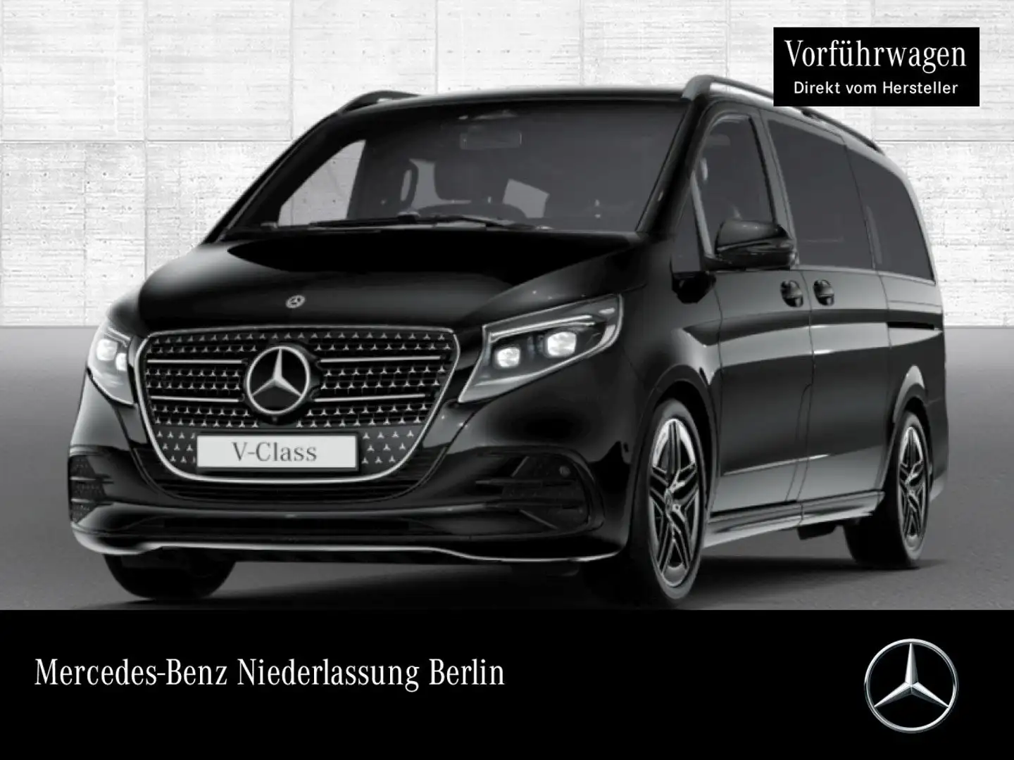 Mercedes-Benz V 300 d 4M AVANTGARDE+Allrad+AMG+SchiebDa+9G+AHK Schwarz - 1