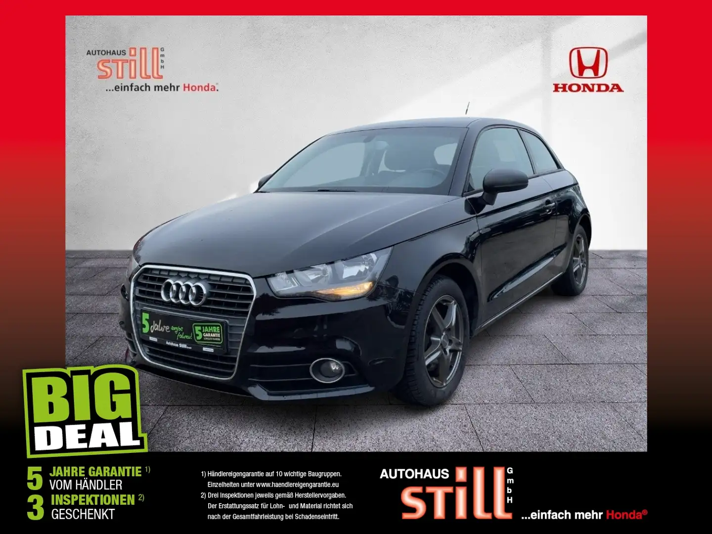 Audi A1 1.4 TFSI ambition SHZ+KlimaA+LM+PDC+SportS. Schwarz - 1