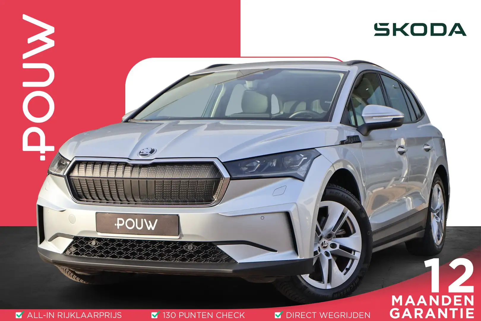 Skoda Enyaq 60 180pk | SoH 93% | Wegklapbare trekhaak | Warmte Grau - 1