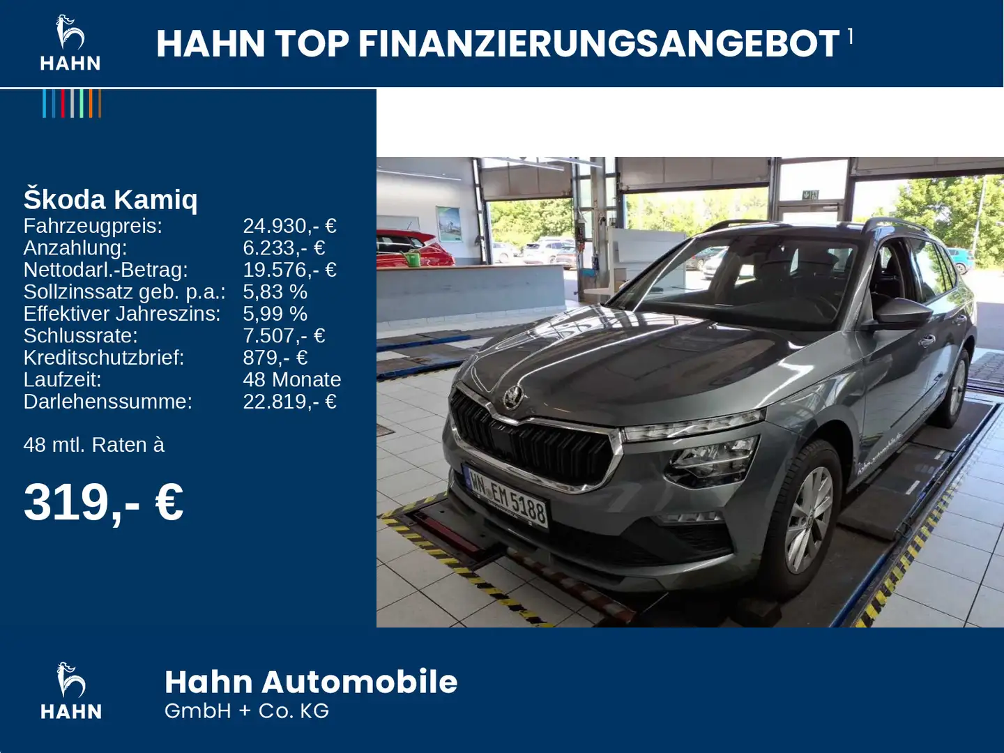 Skoda Kamiq 1.0TSI DSG Selection AHK-Vorb. Cam LED Nav Grau - 2