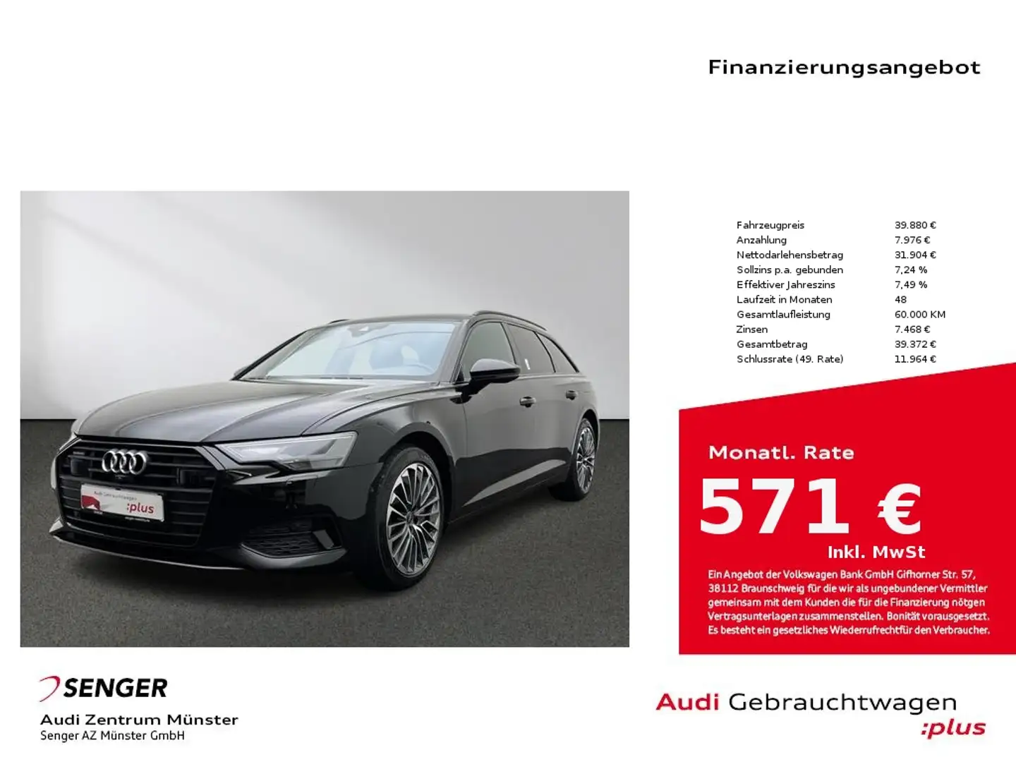 Audi A6 Avant 50 TFSI e Sport quattro LED ACC AHK Schwarz - 1