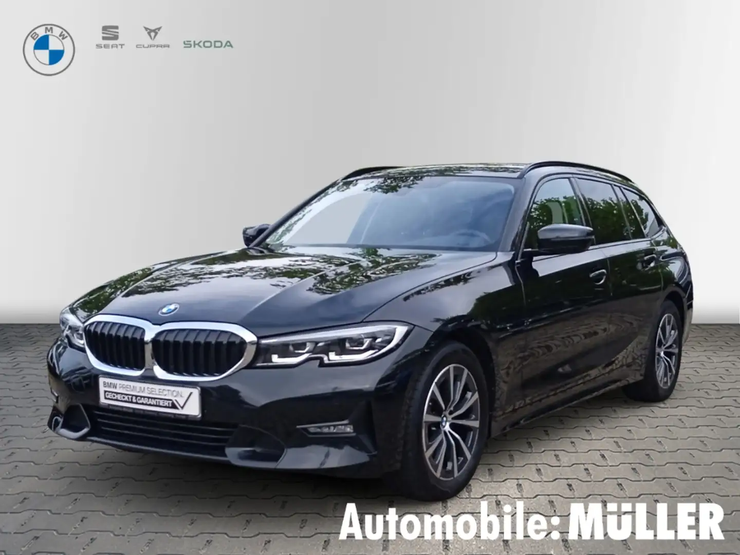 BMW 318 d Touring SportLine*Lenkradhzg.*DAB*RFK*HiFi* Noir - 1