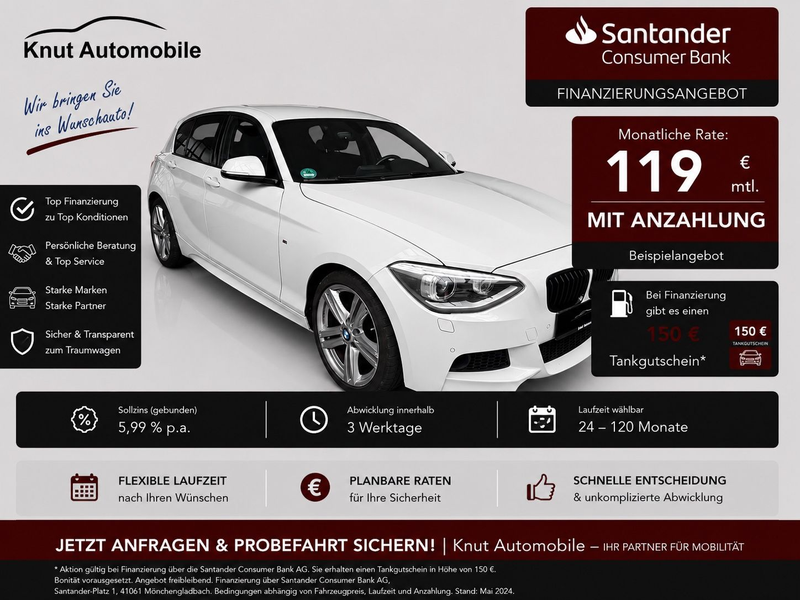 BMW 116 i F20 *2x M-Paket*PDC*LED*Navi*