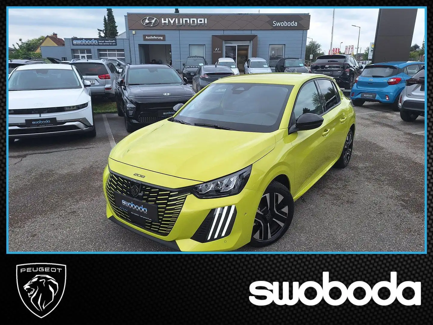 Peugeot 208 Hybrid 110 e-DCS6 Allure Gelb - 1