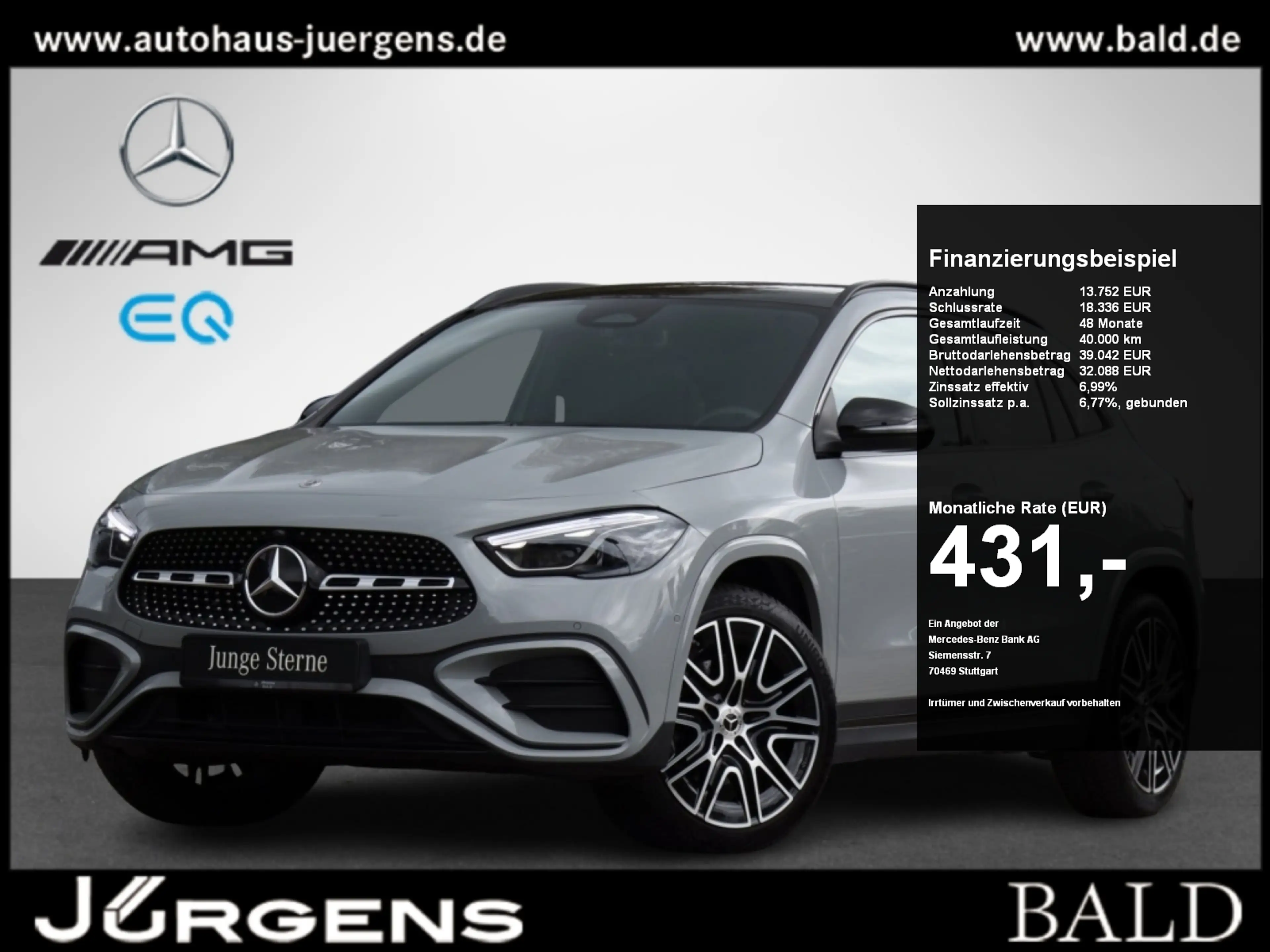 Mercedes-Benz GLA 220 d 4MATIC AMG-Sport+Pano+Distr+MLB+Night