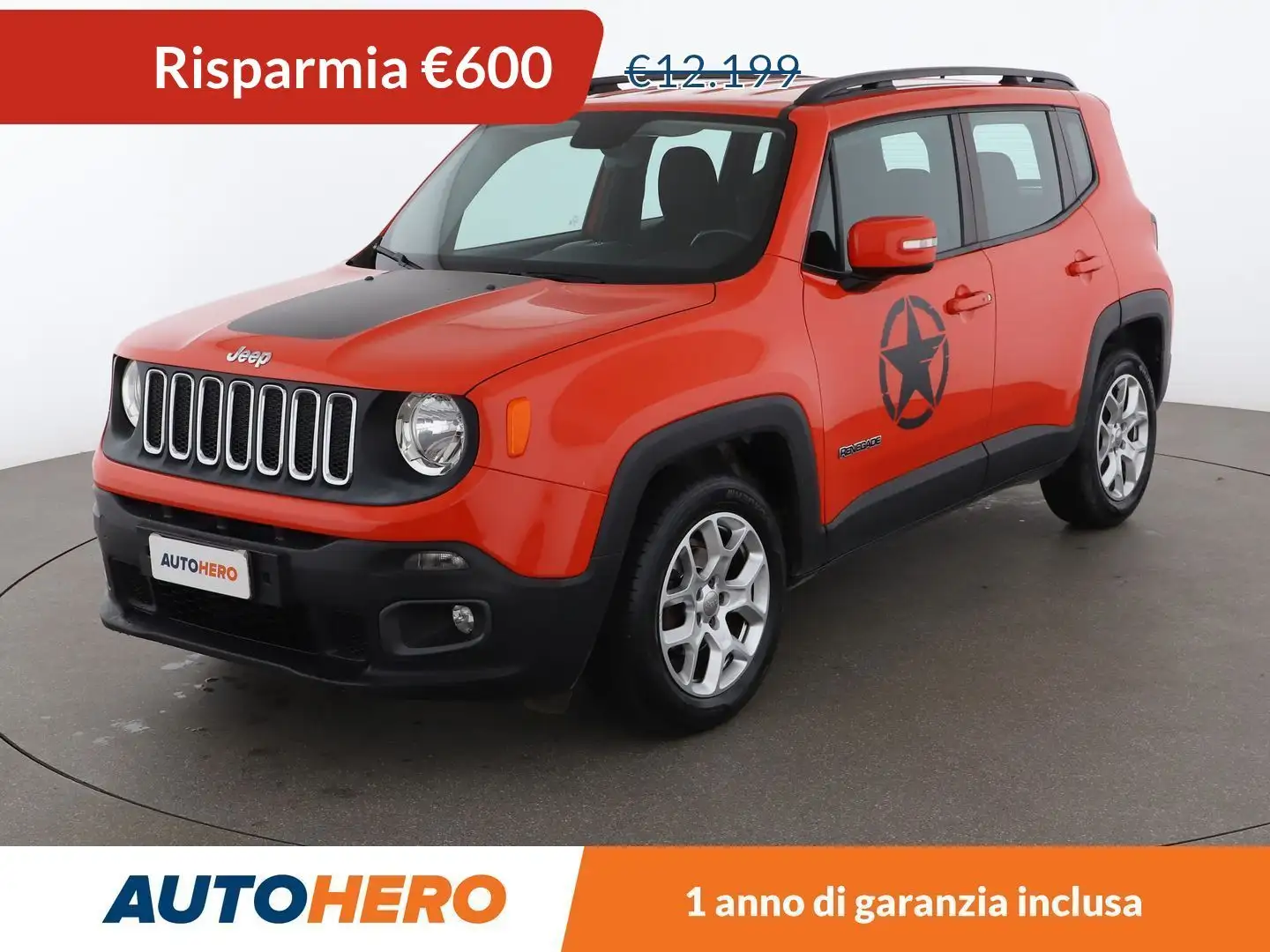 Jeep Renegade 1.6 M-Jet Longitude 120 CV Arancione - 1