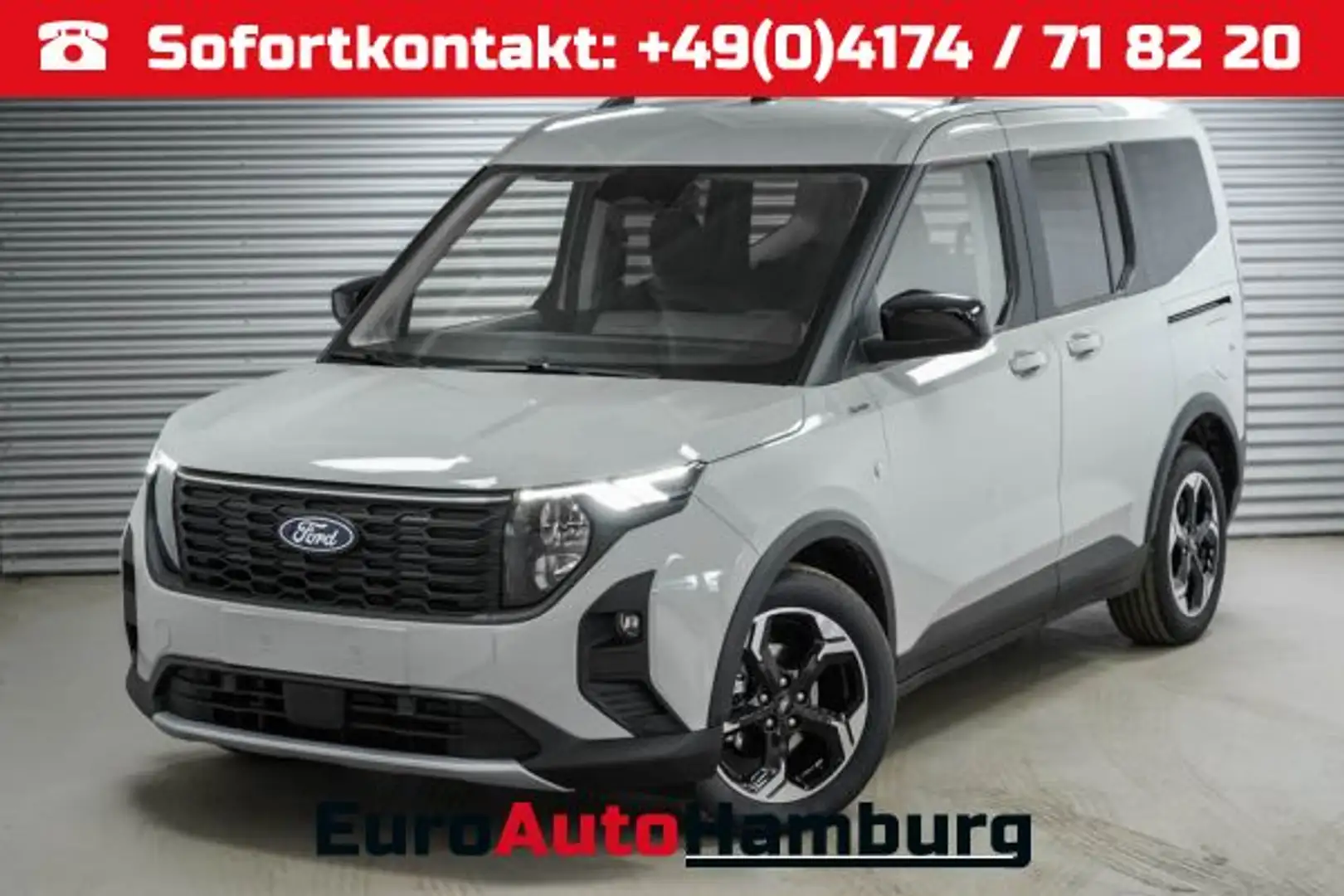 Ford Tourneo Courier 1,0 EcoBoost A7 Active - L -LAG. Grijs - 1
