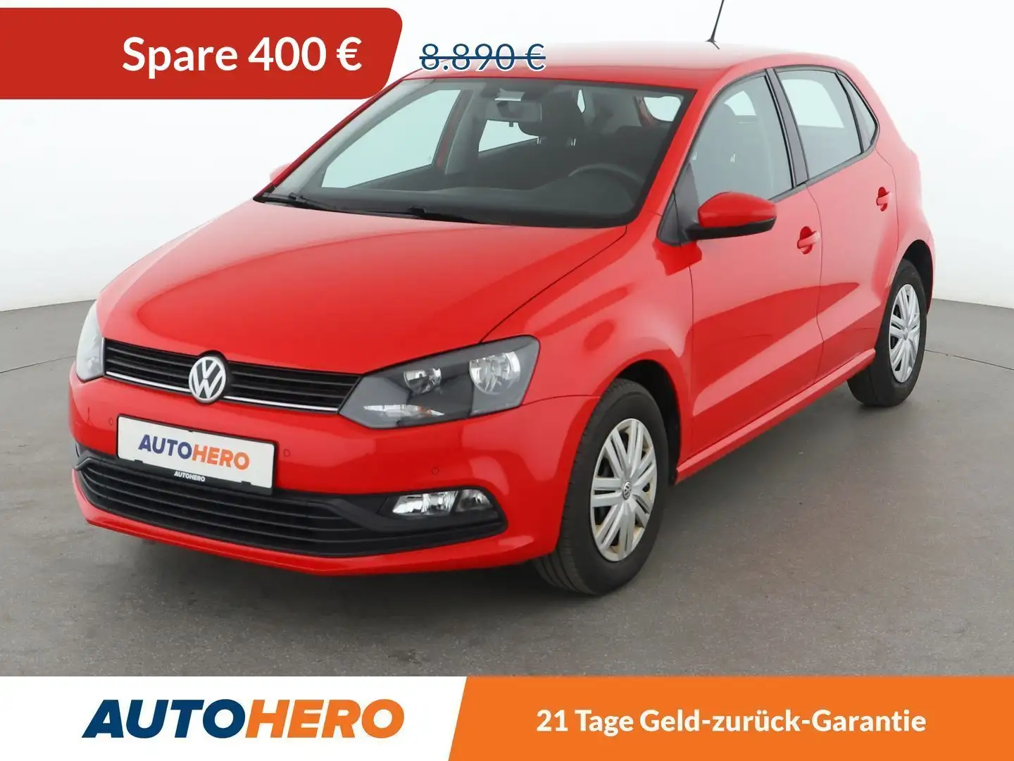 Volkswagen Polo 1.0 Trendline*TEMPO*PDC*KLIMA* Rouge - 1