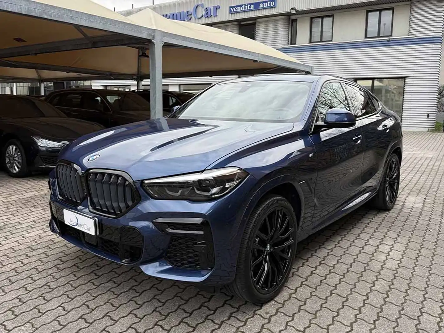 BMW X6 xdrive 30d mhev Msport M SPORT 22" TETTO TELECAM Modrá - 1