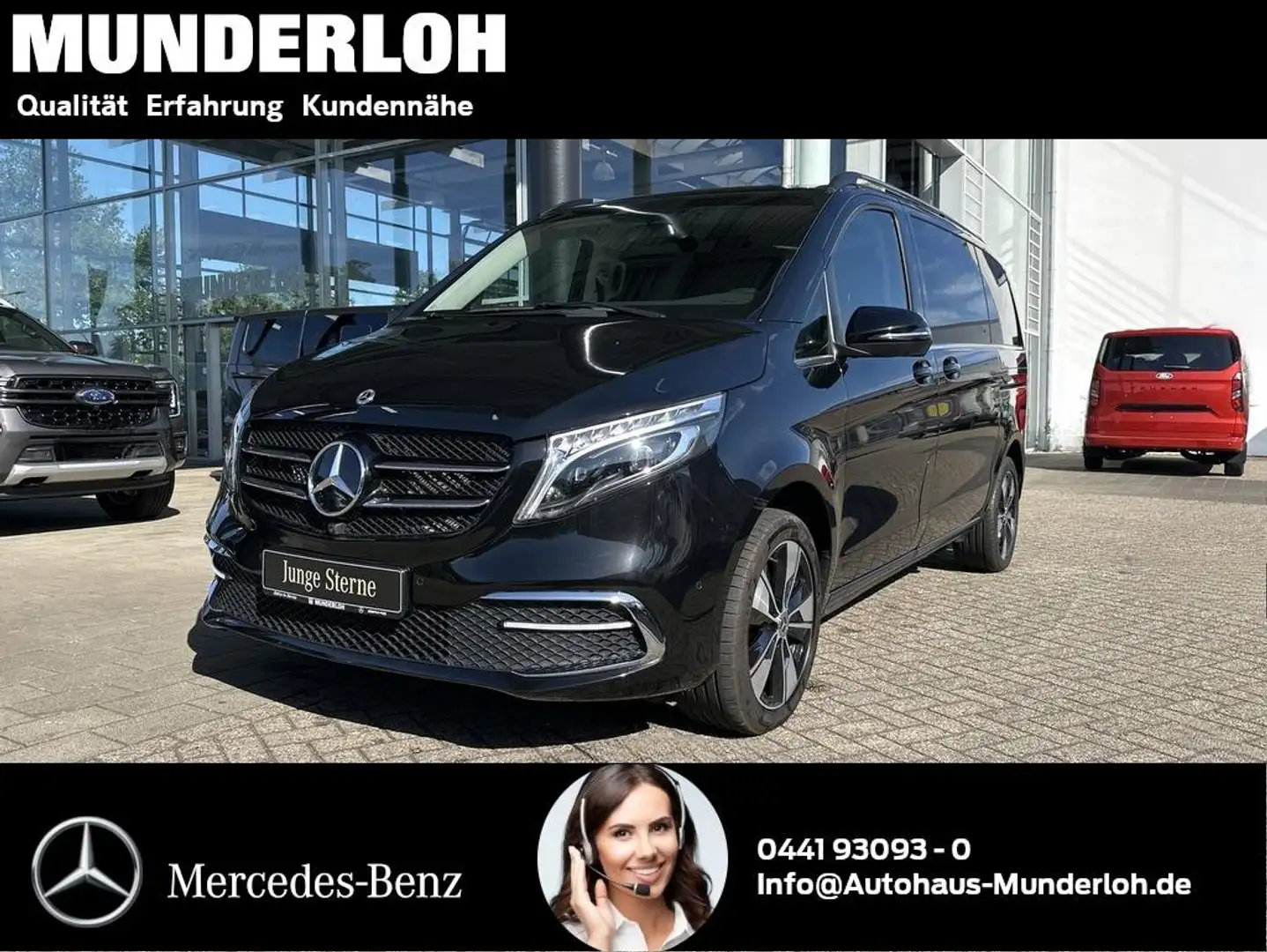 Mercedes-Benz V 220 d AVANTGARDE EDITION Kompakt LEDER+360+AHK Schwarz - 2