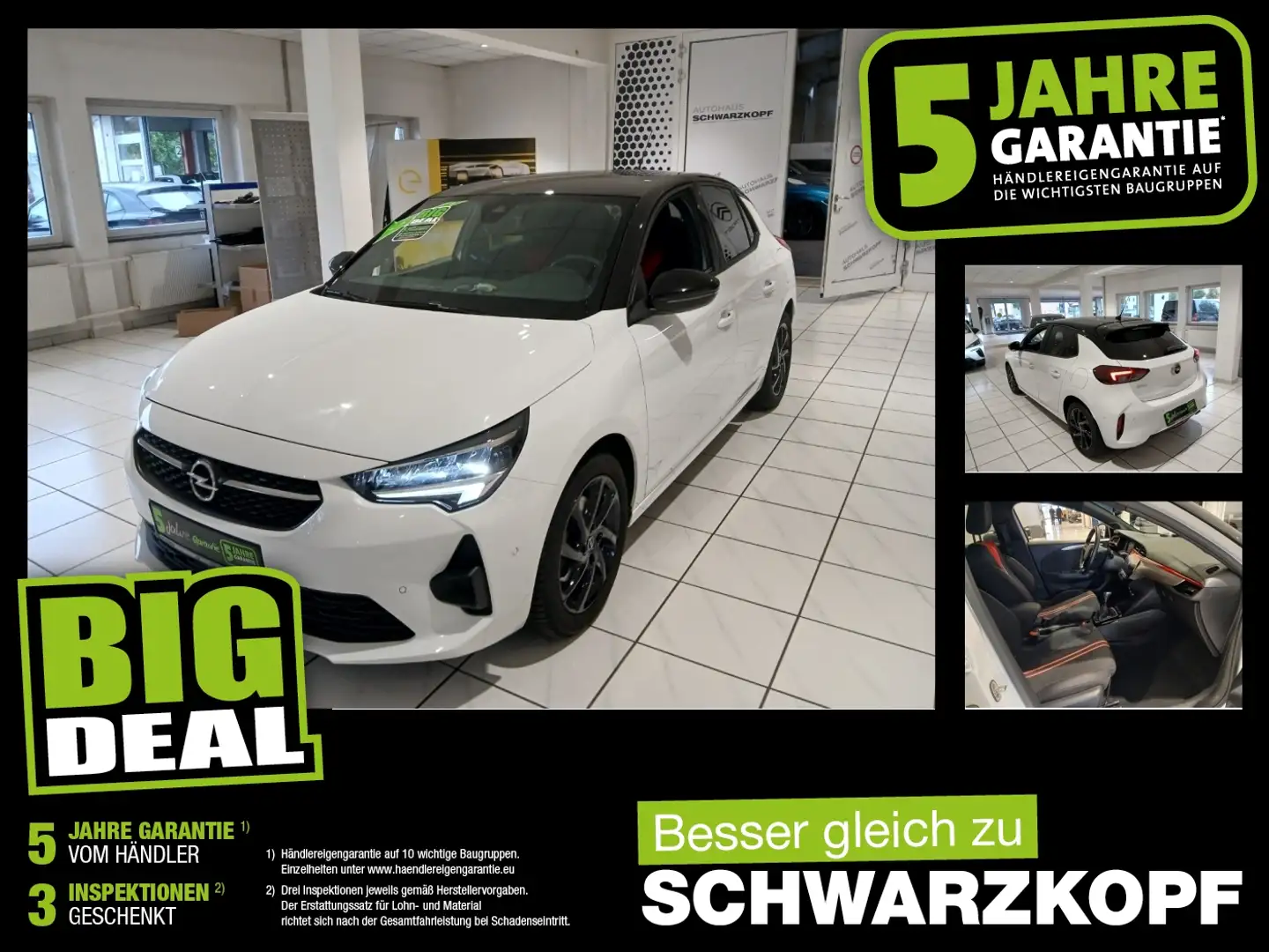 Opel Corsa F 1.2T Navi,Sitzheizung,Tempomat,Parkpilot Weiß - 1