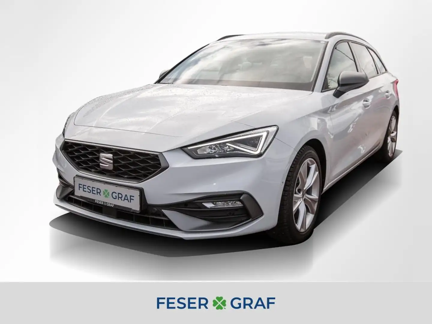SEAT Leon 1.5 eTSI DSG ST FR LED/Navi/ACC/Kessy/SHZ Weiß - 1