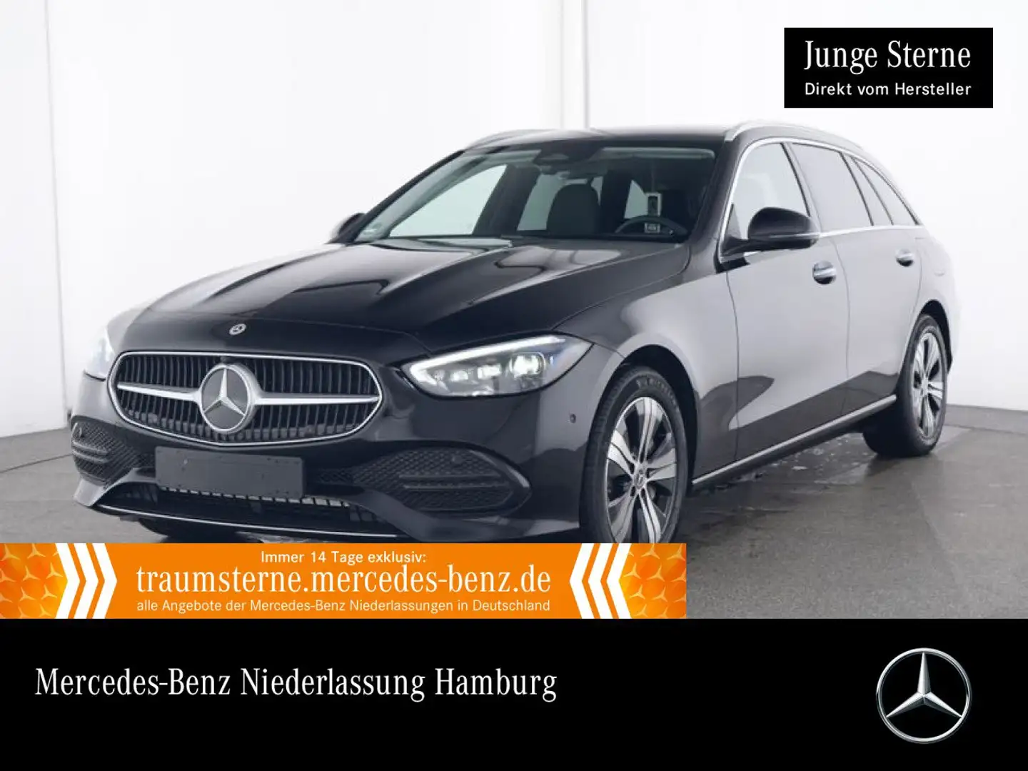 Mercedes-Benz C 300 e T AVANTG+PANO+360+TOTW+KEYLESS+9G Schwarz - 1