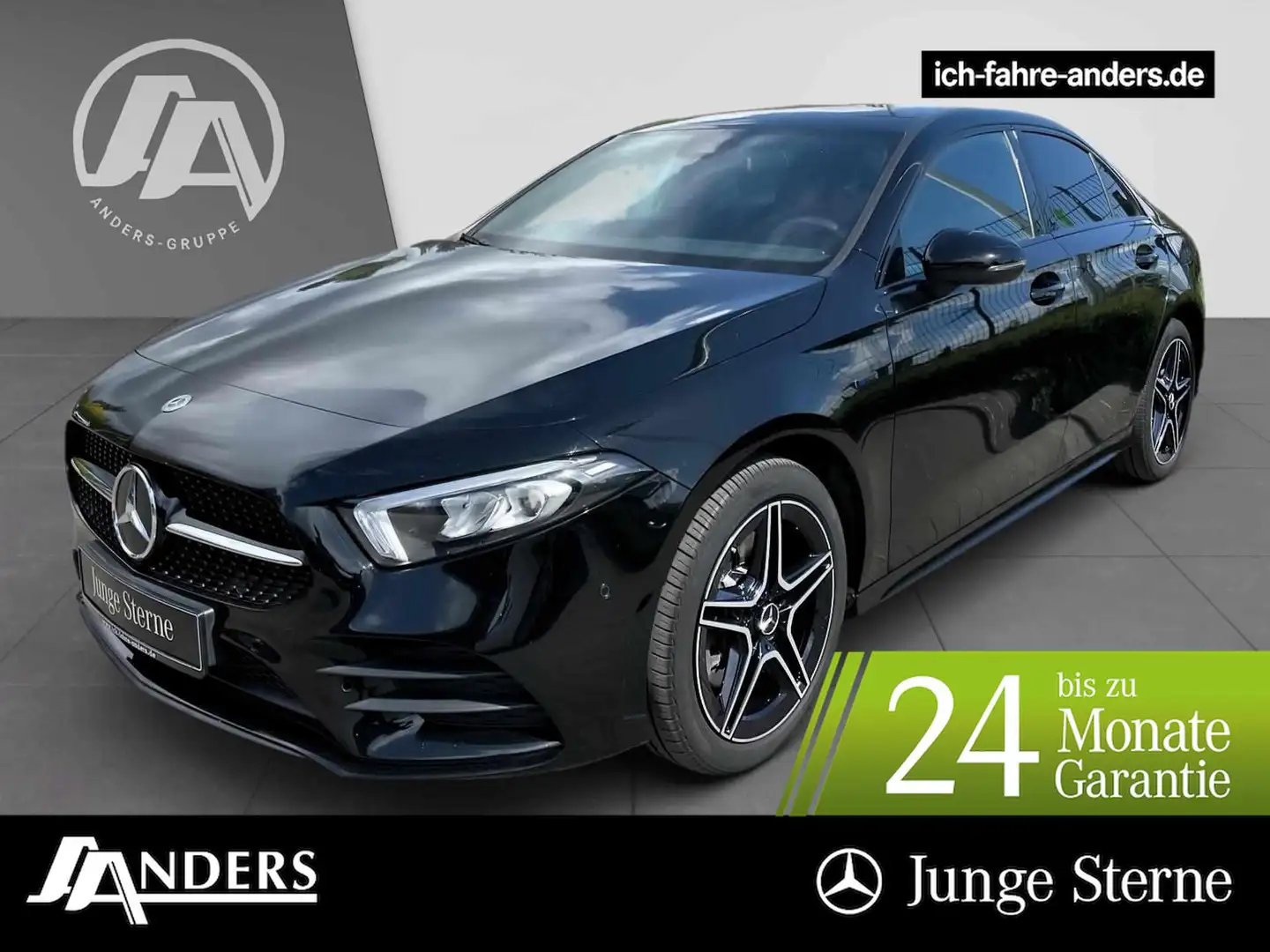 Mercedes-Benz A 250 e Limo AMG+MBUX+Night+SHZ+LED+PDC+Apple Negro - 1