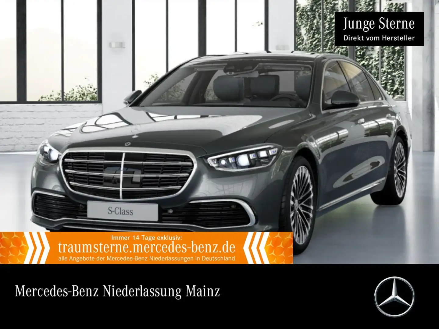 Mercedes-Benz S 450 4M PANO+360+DIGITAL-L+FAHRASS+20"+SITZKLIMA Grau - 1