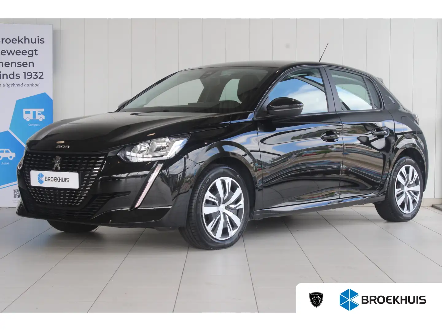 Peugeot 208 1.2 75-PK Active PARKEERSENSOREN | CARPLAY | AIRCO Zwart - 1