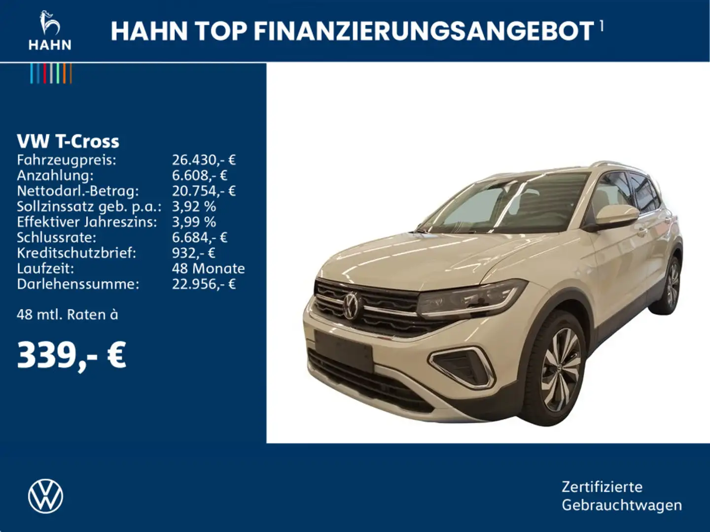 Volkswagen T-Cross 1.0 TSI DSG Style Matrix ACC Navi CAM Gris - 2